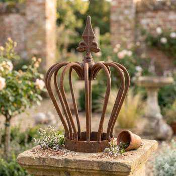 Romantische Rostkrone ca. 24 cm - Gartendekoration